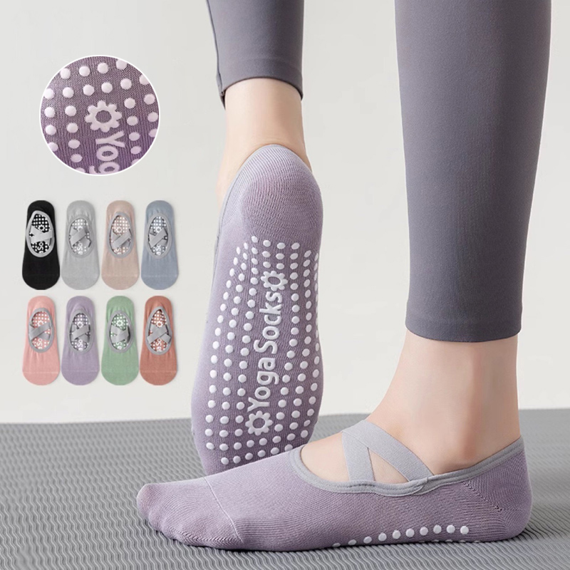 Herbal Yoga - Calcetines de Yoga con parte inferior