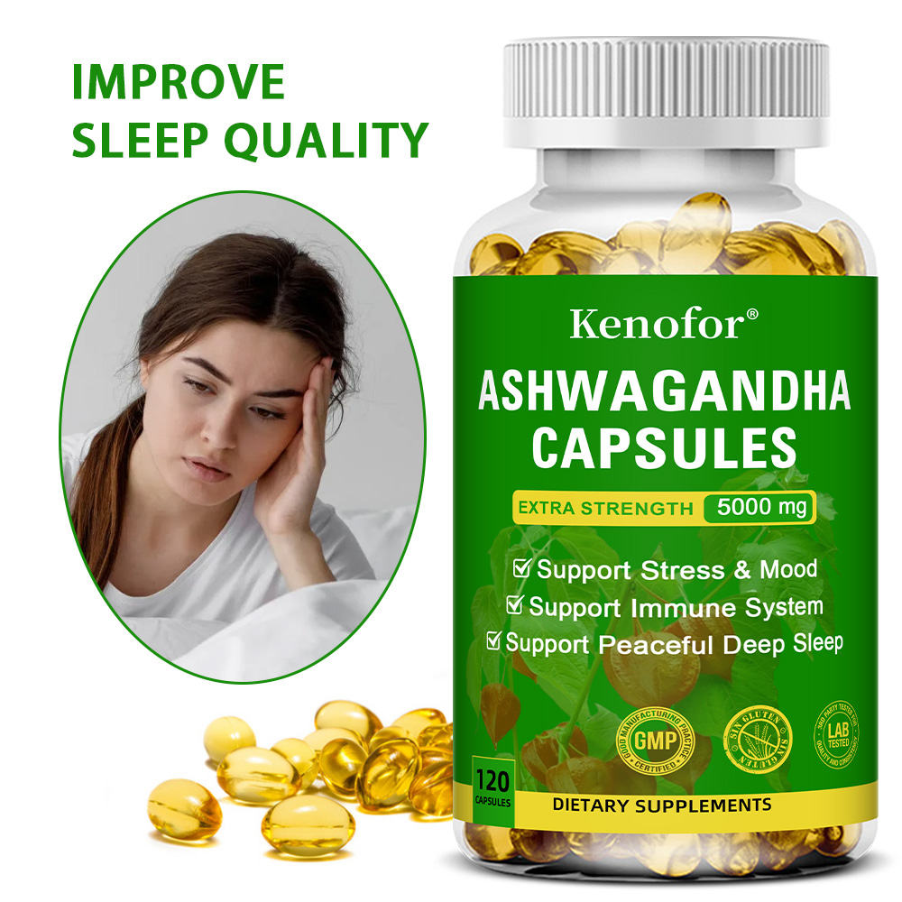 Herbal Wellness Blend - Cápsulas de Ashwagandha Complex 2300mg, Mezcla