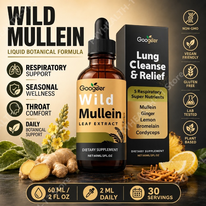 Herbal Wellness Blend - Gotas Líquidas de Verbasco, Mezcla Herbal