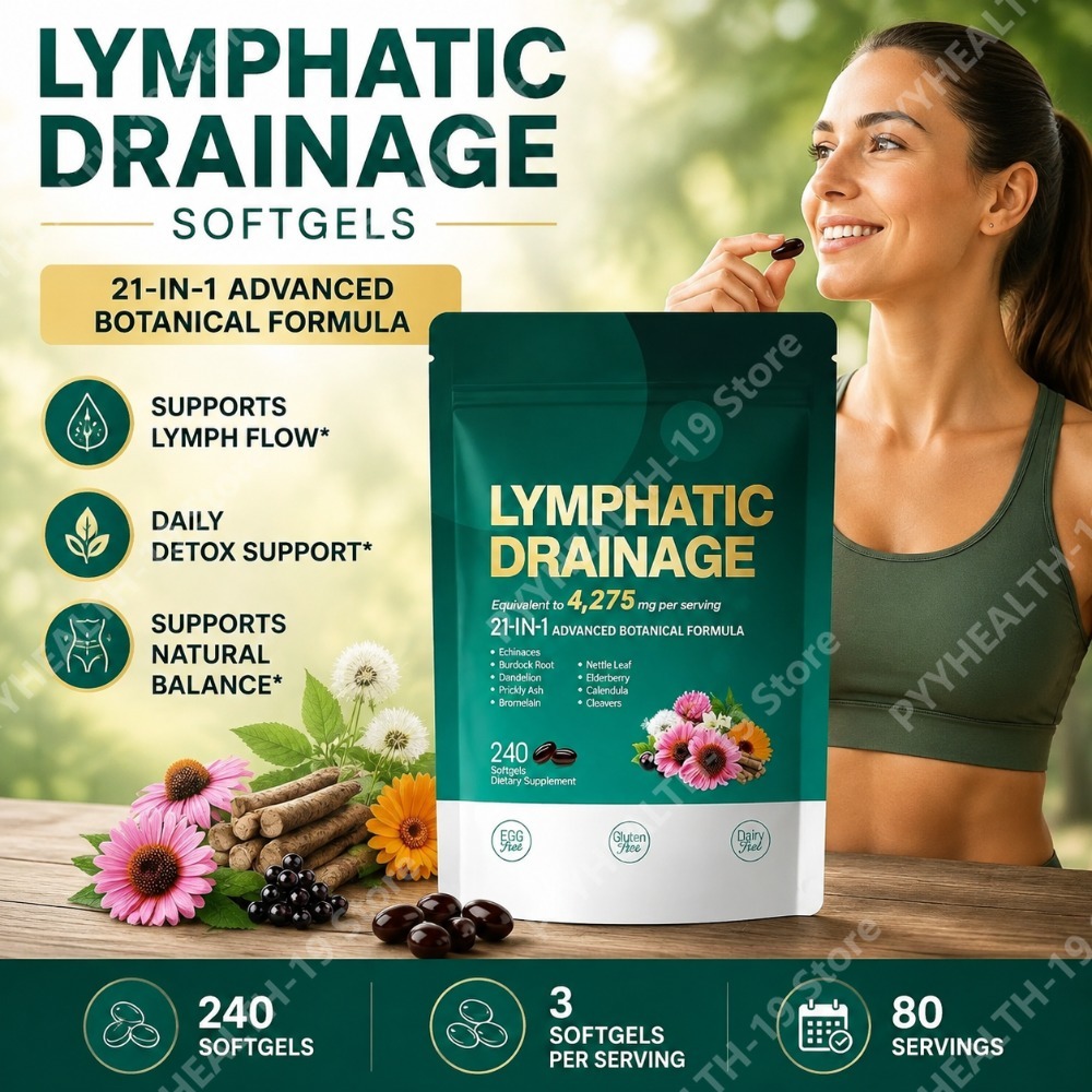 Herbal Wellness Blend - Cápsulas de Drenaje Linfático, Mezcla Herbal
