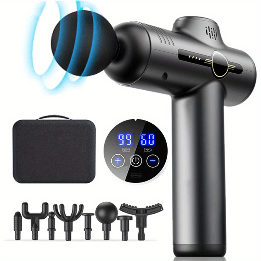 Health Wellness - Pistola de masaje de 99 niveles,