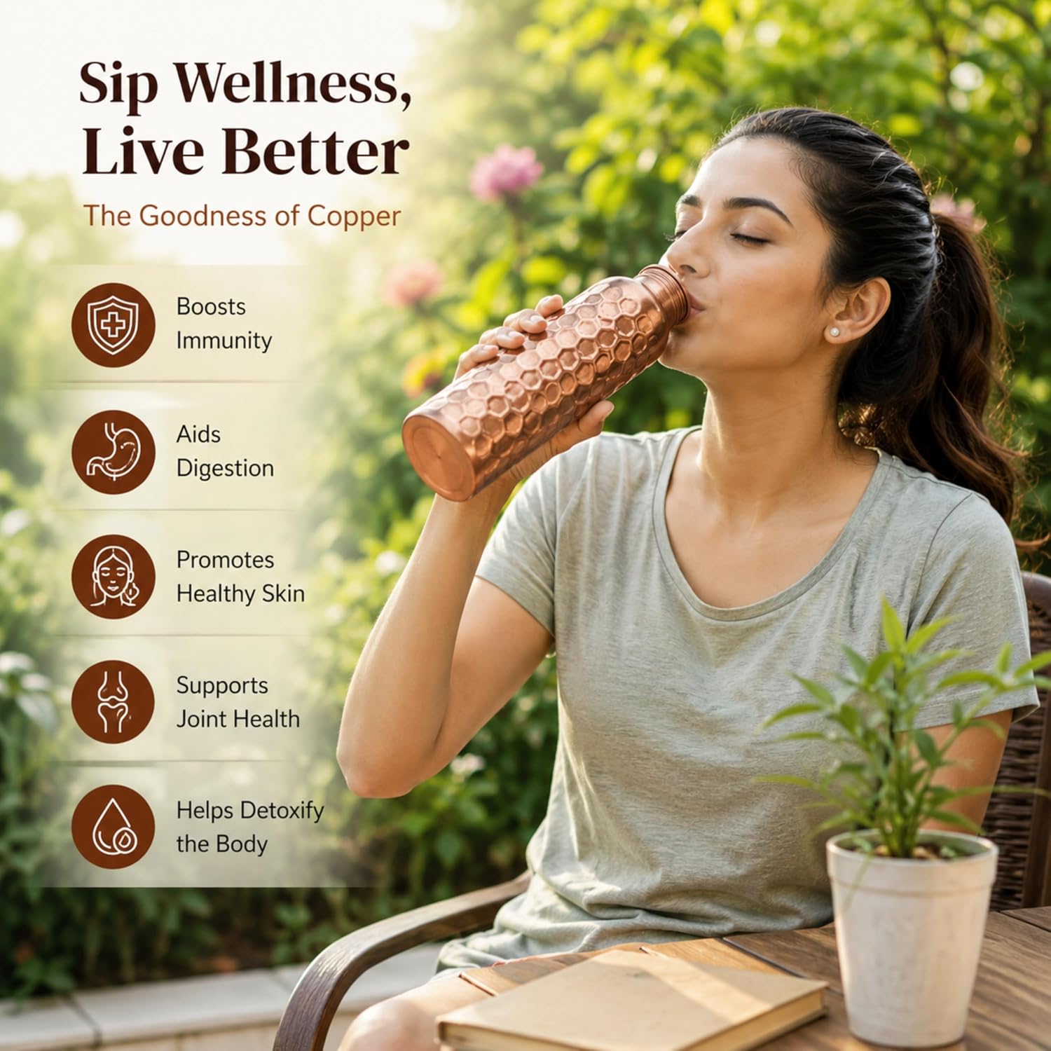 Juego de 3 Botellas de Agua de - Ayurvedic & Herbal Wellness Kits reseña y precio