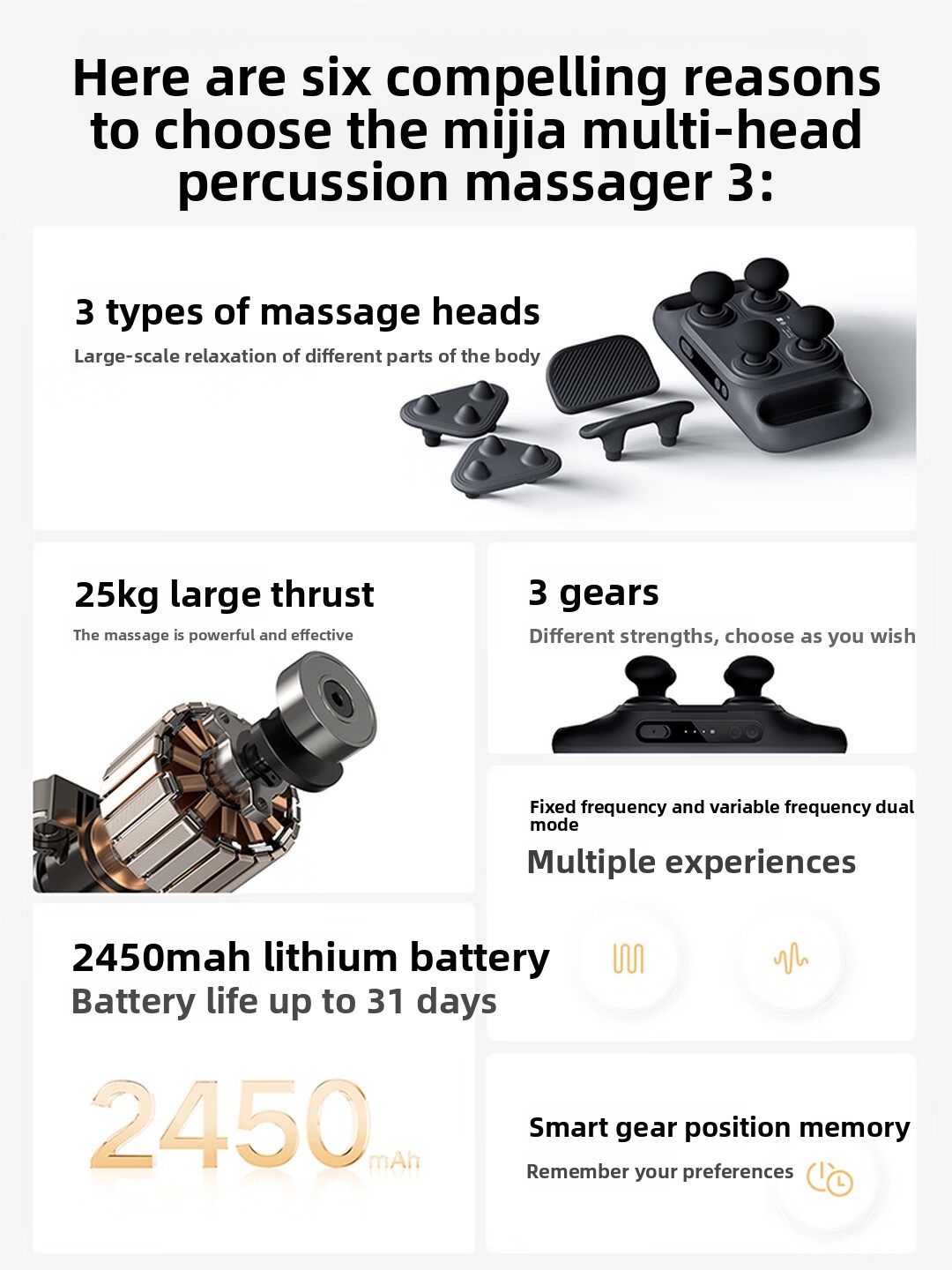 Pistola de Masaje Mijia Multi- - Health Wellness reseña y precio