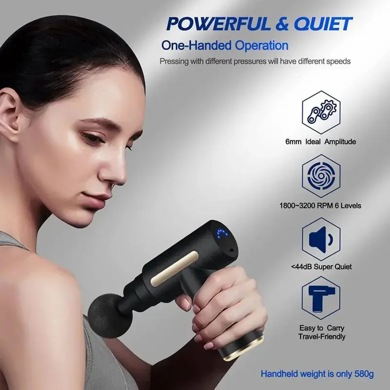 Pistola de fascia portátil 202 - Health Wellness reseña y precio