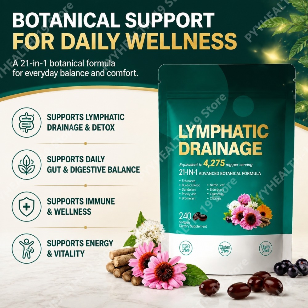 Cápsulas de Drenaje Linfático, - Herbal Wellness Blend reseña y precio